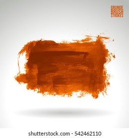 Grunge vector abstract - painted brush stroke.