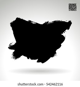 Grunge vector abstract - painted brush stroke.