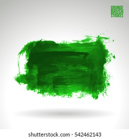 Grunge vector abstract - painted brush stroke.