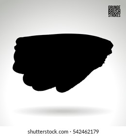 Grunge vector abstract - painted brush stroke.