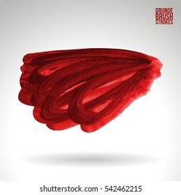 Grunge vector abstract   - painted brush stroke.