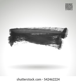 Grunge vector abstract   - painted brush stroke.
