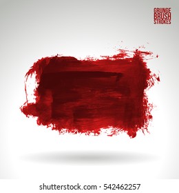 Grunge vector abstract   - painted brush stroke.