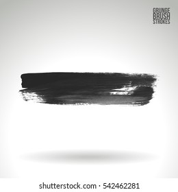 Grunge vector abstract   - painted brush stroke.
