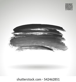 Grunge vector abstract   - painted brush stroke.