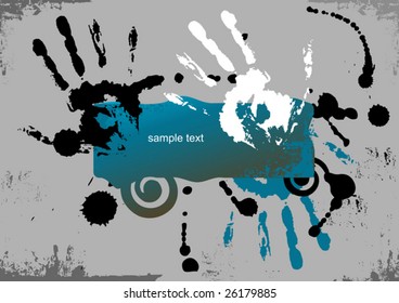 Grunge vector background. Abstract illustration.