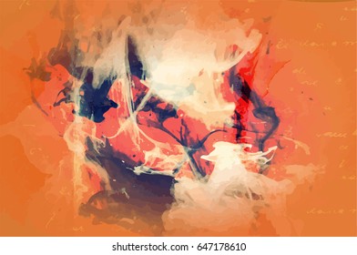 Grunge Vector Background Art Style Editable Vintage Style Retro Distressed Texture. Great Design Element Backdrop For Your Grungy Projects