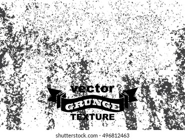 Grunge vector background. Black grain noise texture on white