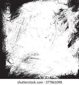 Grunge vector background, black and white texture, old pattern