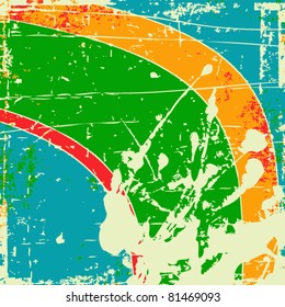 Grunge vector background with blot