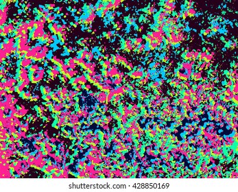 Grunge vector background. Colorful grunge texture. Trendy grunge surface. Texture with colorful layers. Stylish wallpaper. Abstract dirty mess. Stains and spots. Bright colors backdrop.