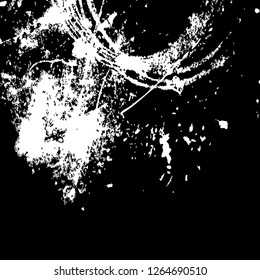Grunge vector background. Distressed black backdrop.  