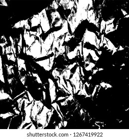 Grunge vector background. Distressed texture. Old black backdrop