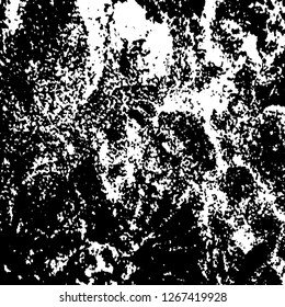 Grunge vector background. Distressed texture. Old black backdrop