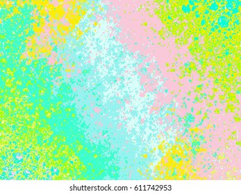 Grunge vector background. Dusty abstract texture. Dirty strokes. Colorful overlay. Vintage effect graphic design. Trendy simple backdrop. Grungy template for web design or printed products.