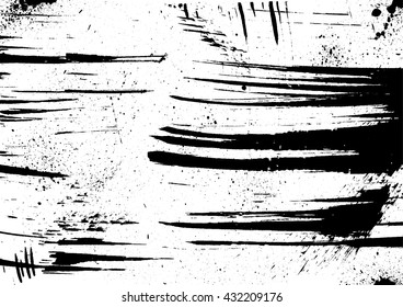 Grunge vector background. Grainy abstract texture. Ink blots splash on white background. Design element.