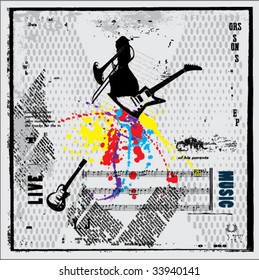 grunge vector background illustration
