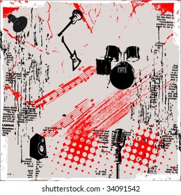 grunge vector background illustration