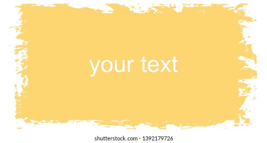 Grunge vector background with space for text. Monochrome texture stains from the brush or roller. Abstract chaotic spot