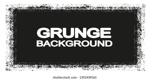 Grunge vector background with space for text. Monochrome texture stains from the brush or roller. Abstract chaotic spot
