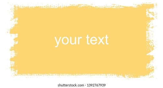 Grunge vector background with space for text. Monochrome texture stains from the brush or roller. Abstract chaotic spot