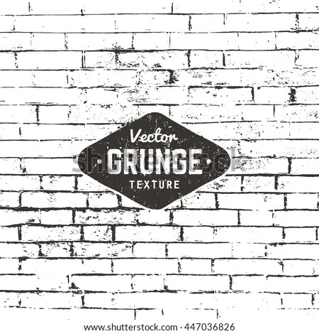 Grunge vector background texture. Brick wall distressed texture. 商業照片 © 