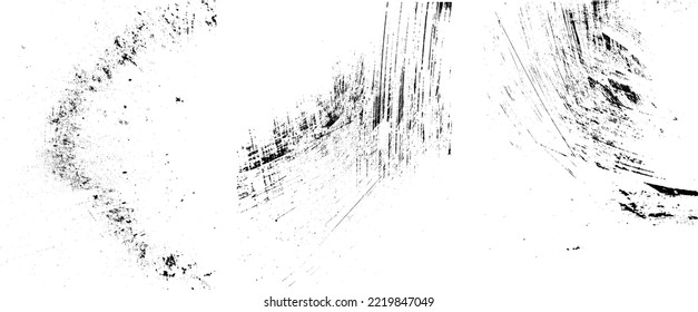 Grunge  vector background texture set .Transparent textured frames with dust, scratch, dirty ,distress, grain effects. Overlay textures set with grange Effect .Rough grungy texture collection.
