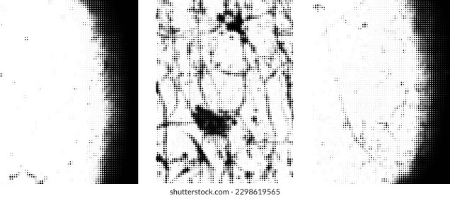 Grunge  vector background texture set .Transparent textured frames with dust, scratch, dirty ,distress, grain effects. Overlay textures set with grange Effect .Rough grungy texture collection.