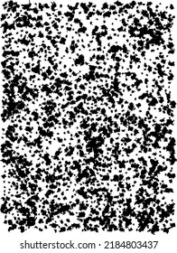 Grunge vector background. Urban old peeled wall. Dust Distressed Overlay. Rough black and white texture with faded paint and scratched plaster. Wallpaper with rust and dirt.