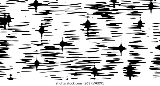 Grunge vector background. Urban old peeled wall. Dust Distressed Overlay. Rough black and white texture with faded paint and scratched plaster. 