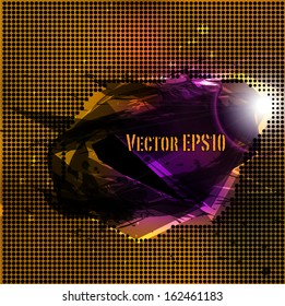Grunge vector banner.