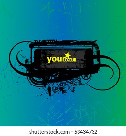 Grunge Vector Banner Background