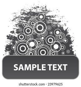 Grunge vector banner for your design