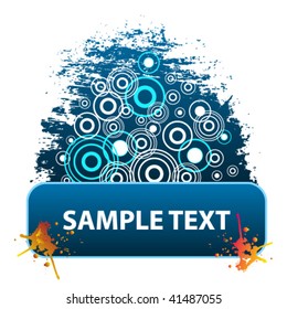 Grunge vector banner for your design