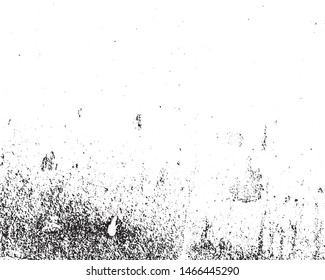 Grunge vector is black and white. Abstract monochrome texture of chips, dirt, scratches, stain.