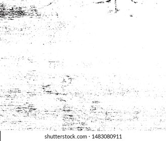 Grunge vector is black and white. Abstract monochrome background pattern of dust, cracks, scuffs, chips, stains, scratch