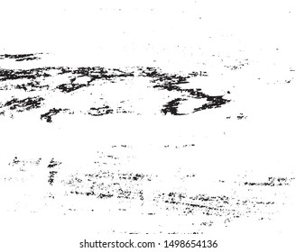 Grunge vector is black and white. Abstract monochrome background pattern of dust, cracks, scuffs, chips, stains, scratch