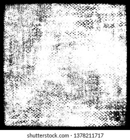 Grunge vector black and white background