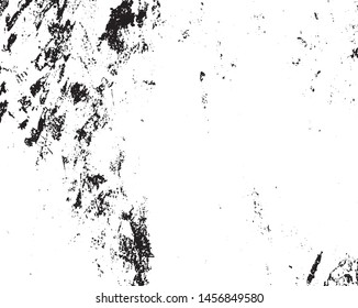 Grunge vector is black and white. Monochrome abstract texture. Background of cracks, scuffs, chips, stains, ink spots, lines.