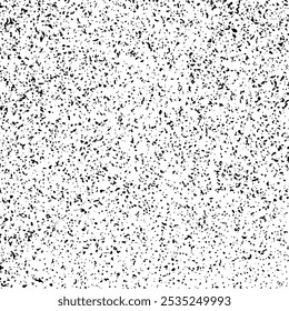 Grunge vector black and white texture of small particles like molecules or particles under a microscope for your monochrome design