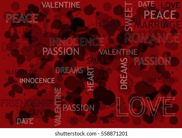 grunge vector blots background with text