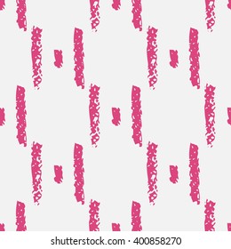 Grunge Vector Brush Strokes Striped Seamless Pattern. Vibrant geometric lines background. Hand drawn stripes pattern for print, textile design, fashion. Distress painted texture.
