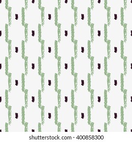 Grunge Vector Brush Strokes Striped Seamless Pattern. Vibrant geometric lines background. Hand drawn stripes pattern for print, textile design, fashion. Distress painted texture.