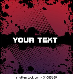 grunge vector card