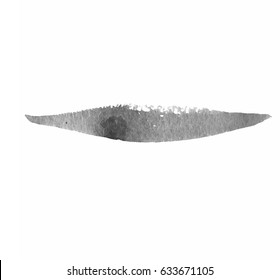 Grunge Vector Distressed Black Modern Textured Dry Brush Stroke