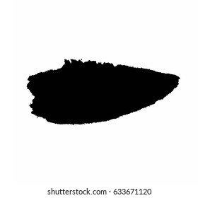 Grunge Vector Distressed Black Modern Textured Dry Brush Stroke