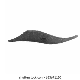 Grunge Vector Distressed Black Modern Textured Dry Brush Stroke