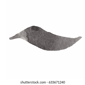 Grunge Vector Distressed Black Modern Textured Dry Brush Stroke