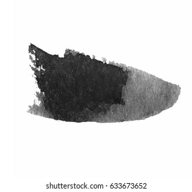 Grunge Vector Distressed Black Modern Textured Dry Brush Stroke