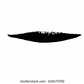 Grunge Vector Distressed Black Modern Textured Dry Brush Stroke